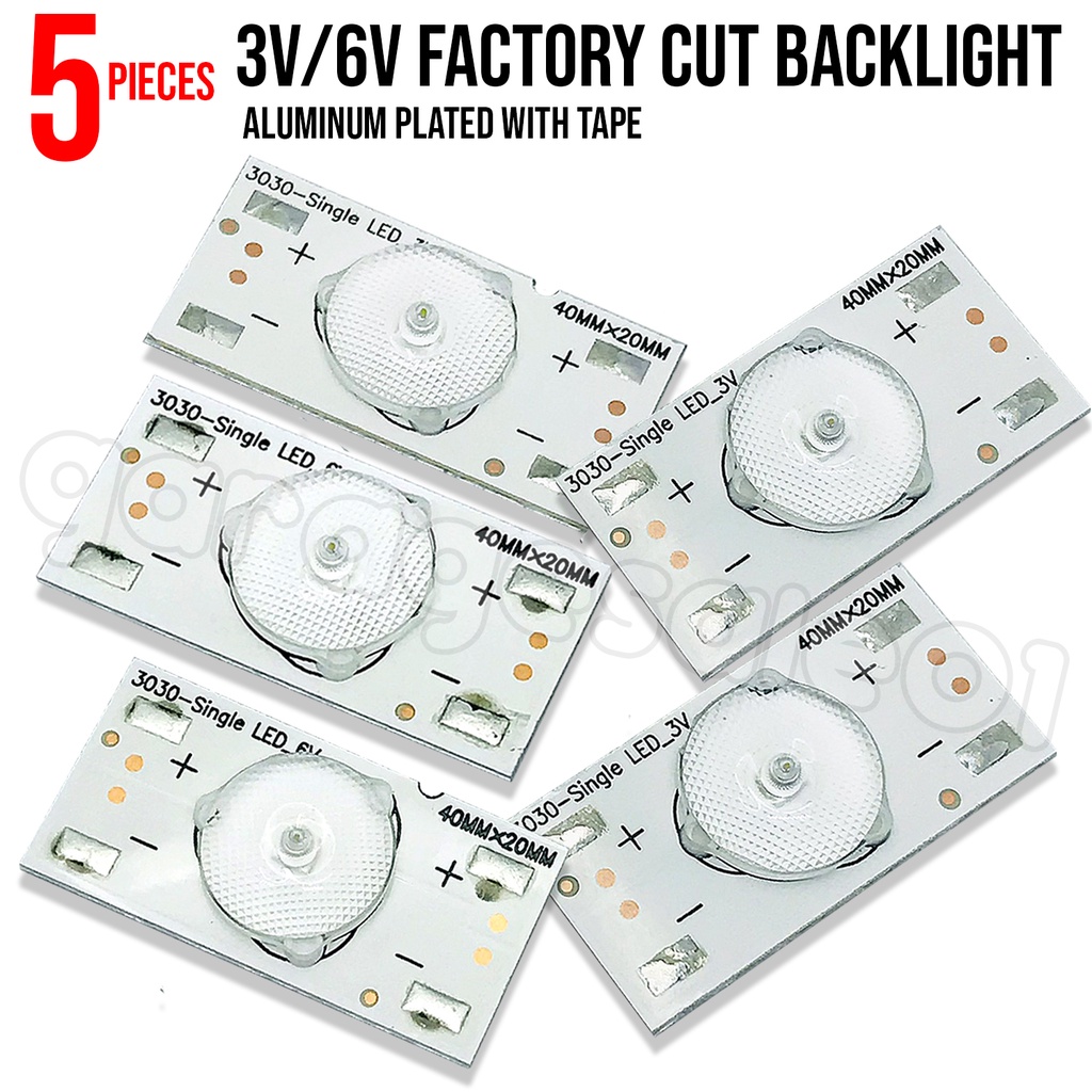 5PCS Backlight Single Bead led Tv Backlight 3V / 6V Round Factory Cut