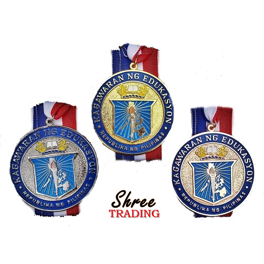 DEPED MEDAL 5CM SET OF 3 (KAGAWARAN ) | Shopee Philippines