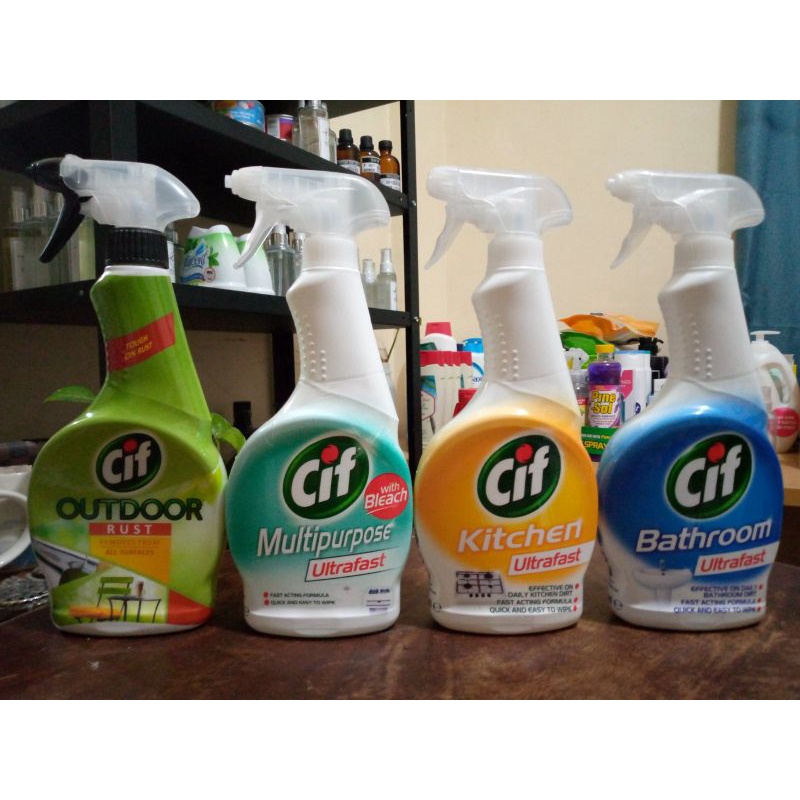 Cif Ultrafast Multipurpose Spray/Bathroom/Kitchen/Outdoor Rust Cleaner