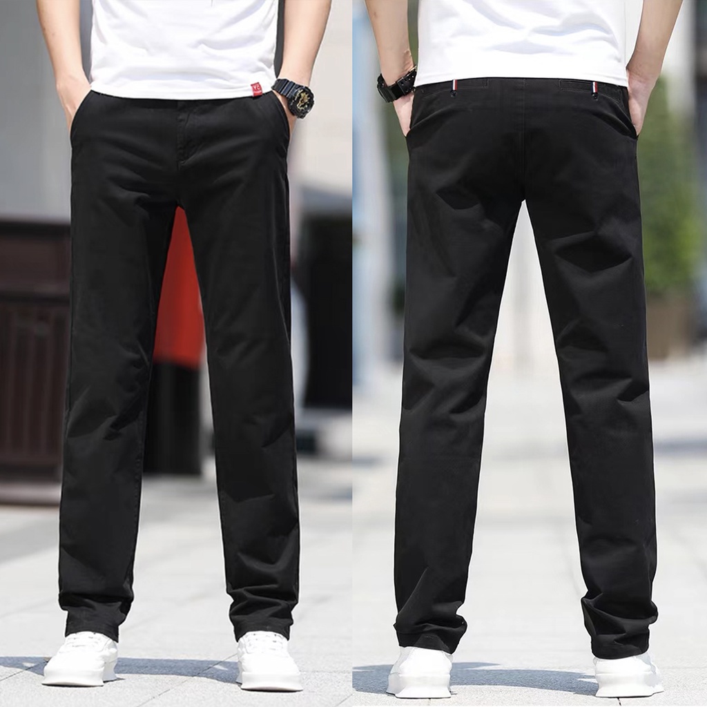 Huilishi Korean chino pants high quality men's casual comfortable pants ...