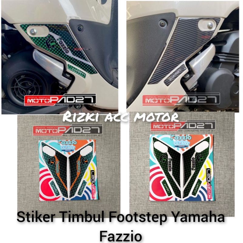 Motopad27 Yamaha Fazzio Premium Embossed Footstep Sticker | Shopee ...