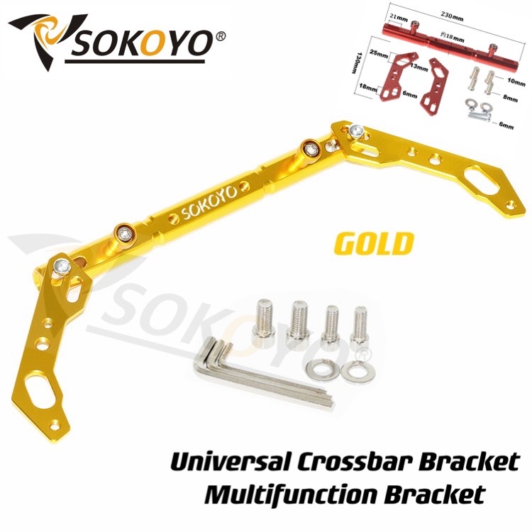 1 Set Alloy Crossbar MULTIFUNCTION Bracket Side mirror Mount Universal