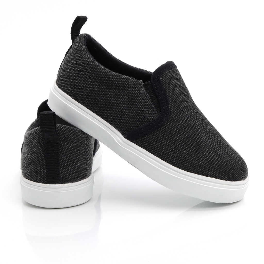 Skywheel Kid s Canvas Slip On Sneakers Classic Casual Loafer Shoes girl shoes black shoes 2 5years Shopee Philippines