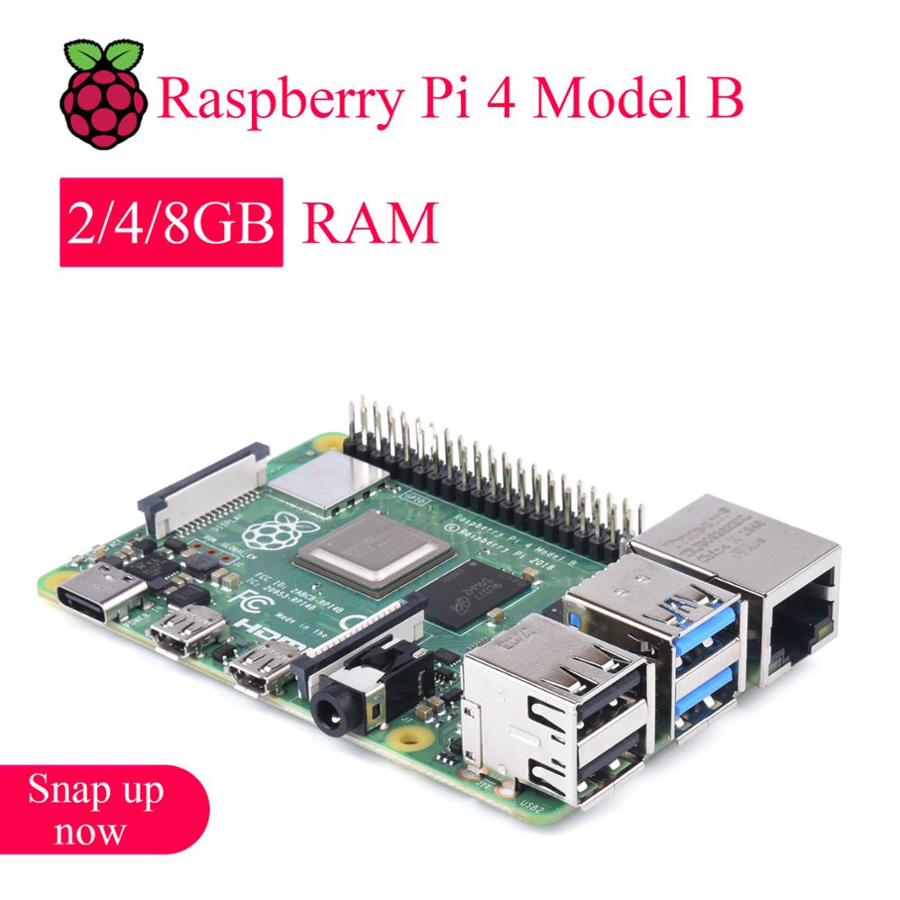 Original Raspberry Pi 4 Model B Development Board Kit RAM 2G 4G 8G 4 ...