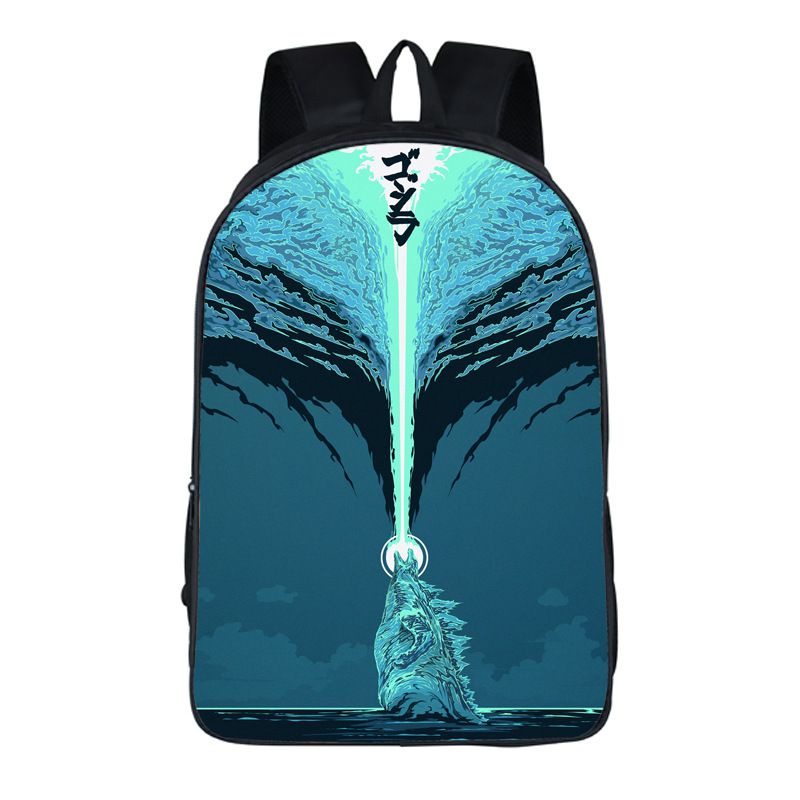 Stylish Students Godzilla Backpack With Premium Nylon Construction And ...