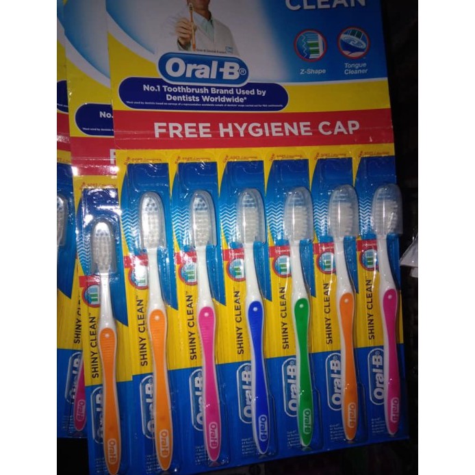 ORAL-B Shiny Clean/3 In 1 Action Toothbrush (6's) | Shopee Philippines