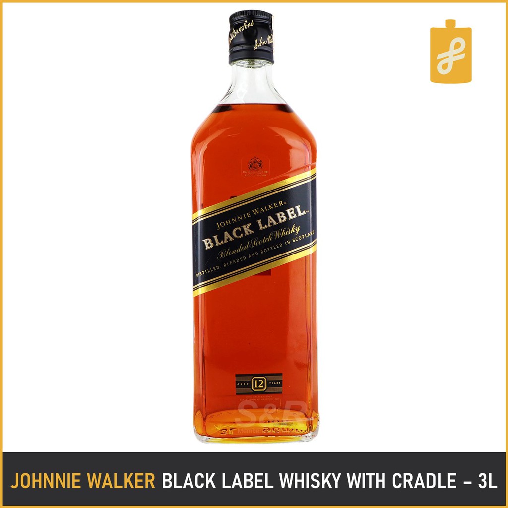 Johnnie Walker Black Label Whisky 3L Shopee Philippines