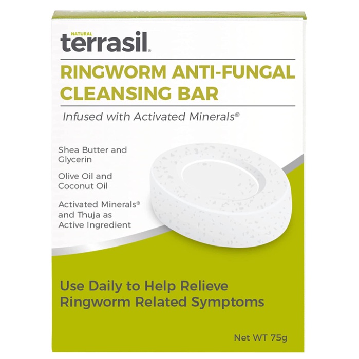 Terrasil Ringworm Antifungal Cleansing Soap Bar, Kills Fungus Fungal