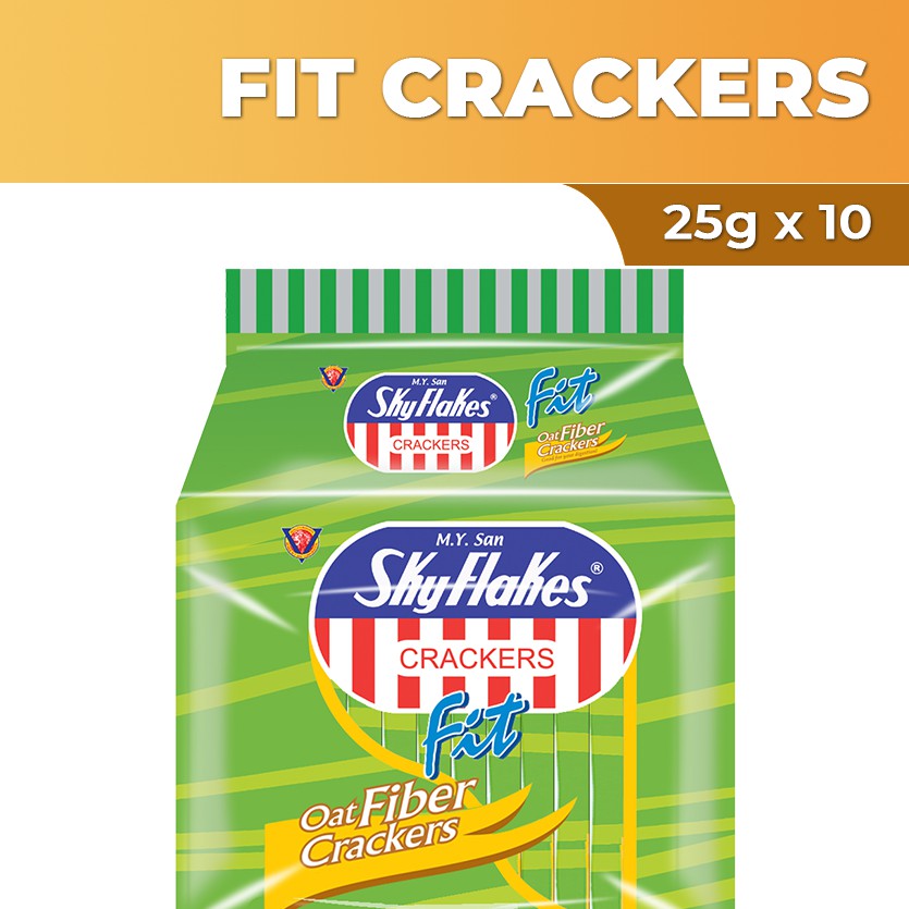 Skyflakes Fit Crackers Oat Fiber 25g x 10 Shopee Philippines