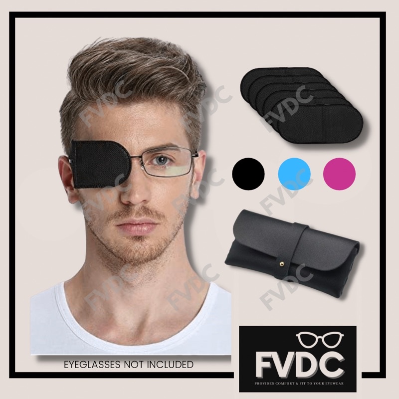 FVDC OVER GLASSES EYE PATCHES, OPTICAL EYE PATCH, SINGLE EYE MASK, PATCHING  THERAPY, POST SURGERY