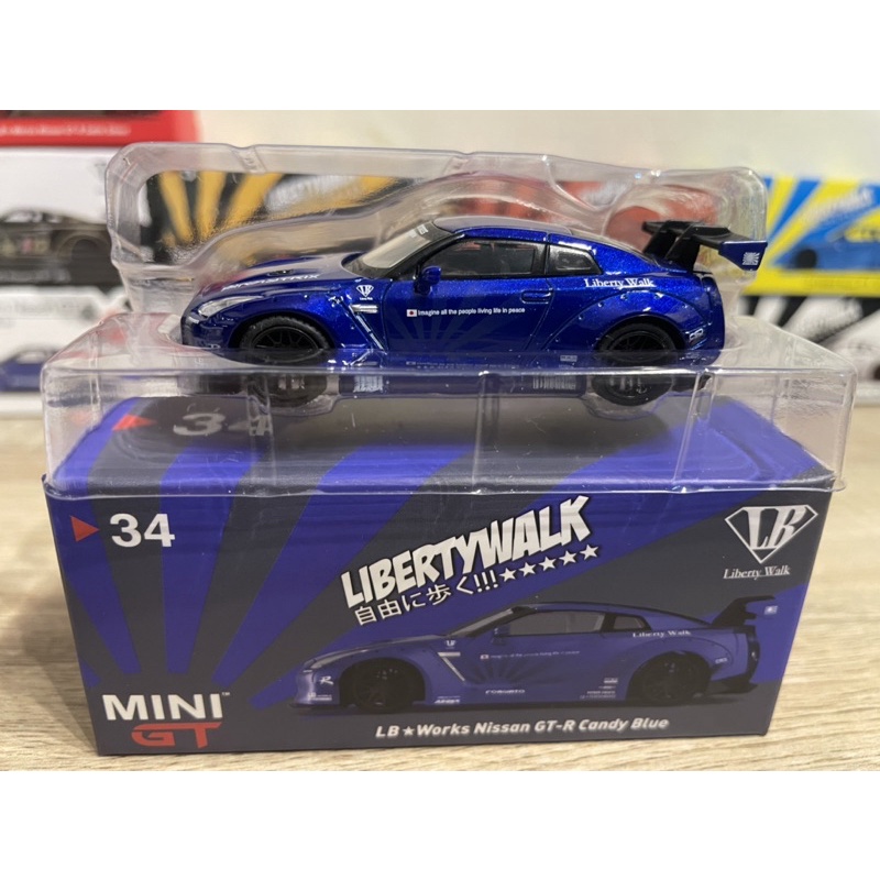 Mini Gt LB Works Nissan GT-R candy blue | Shopee Philippines