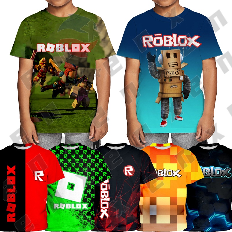 ENX Robloxs Shirt For Kids 110 160 Roblox Boys T Shirt Kids Game 3D