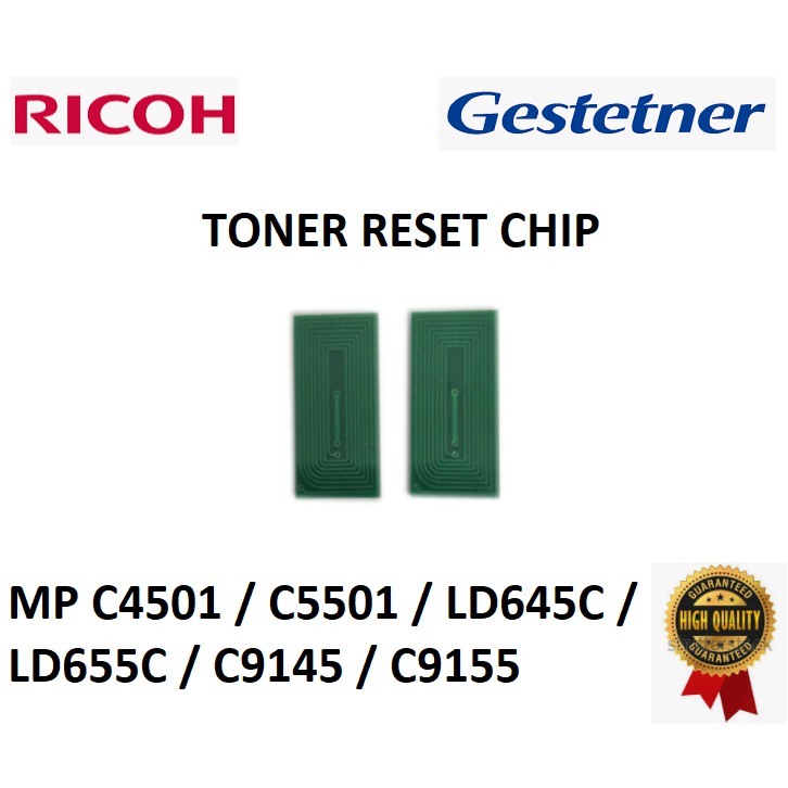 Toner cartridge reset chip for Ricoh Lanier Savin MP C4501 C5501 LD645C ...