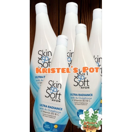 AVON Skin so Soft Ultra Radiance with 4x Glutathione WHITENING LOTION 400ml