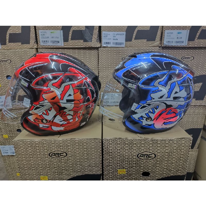 HELMET ARC RITZ YF DRAGON % | Shopee Philippines