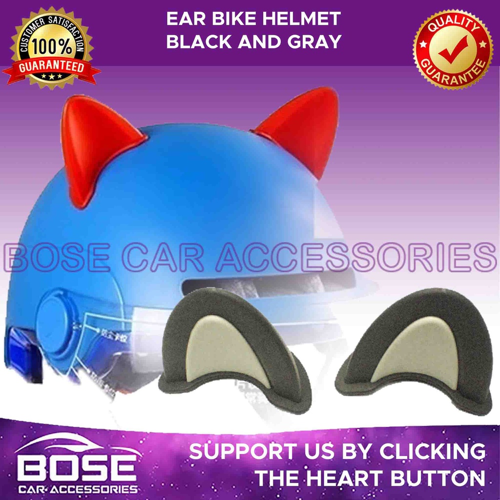 1 pair Cute Ears for Helmet Accessories Universal Fit with Double