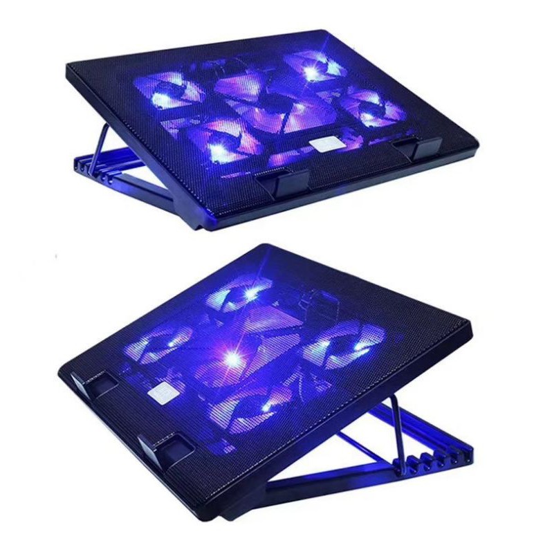 S500 Notebook Laptop Cooler Pad Stand Mute 5 Fans Laptop Cooling Pad ...