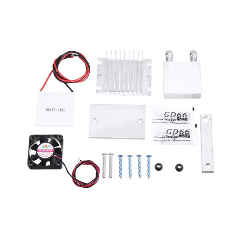 TEC112706 Heat Sink Thermoelectric Cooler Peltier Plate Module 60W Water Cooling System Kit