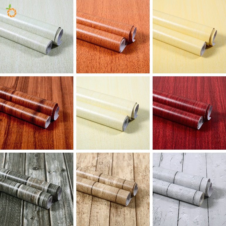 Wood grain sticker self adhesive wallpaper waterproof moistureproof ...