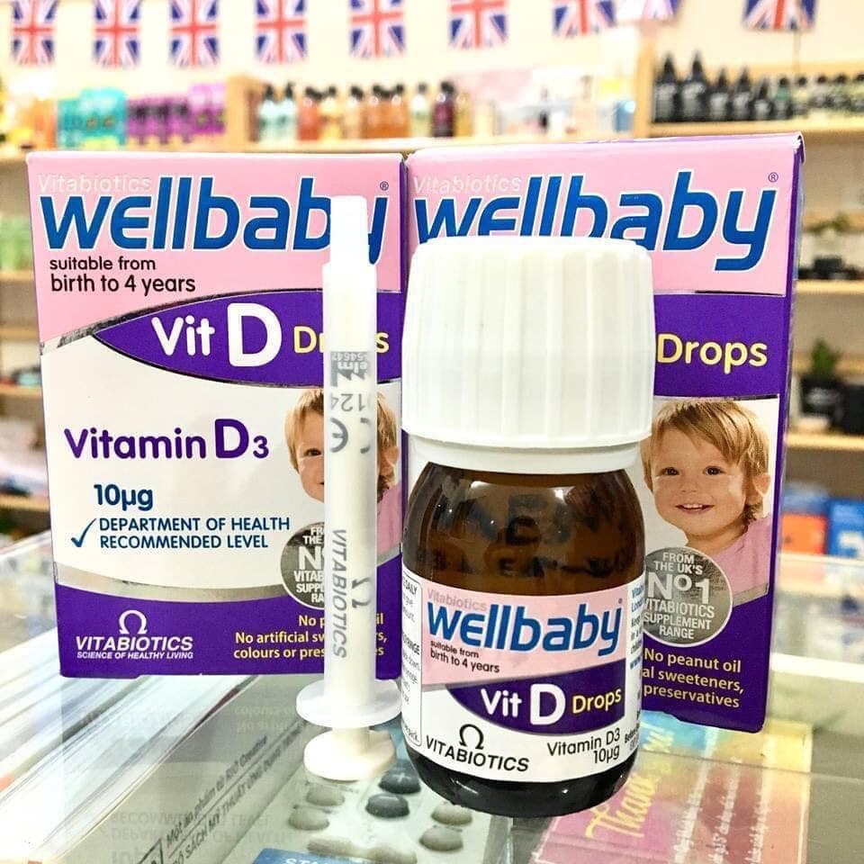 Vitamin D3 Wellbaby Vit D Drops for baby Drops of UK Shopee Philippines