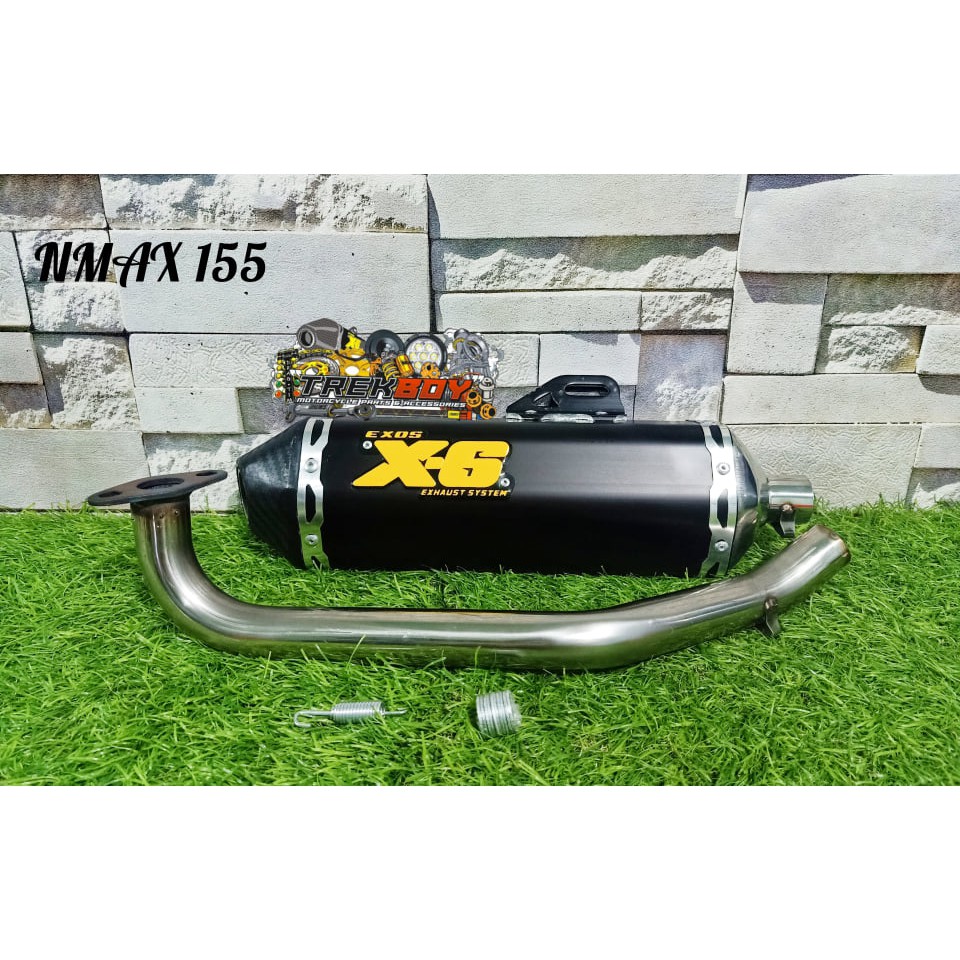 Nmax 155 Exos X 6 Original Silent Pipe Black Shopee Philippines 7476