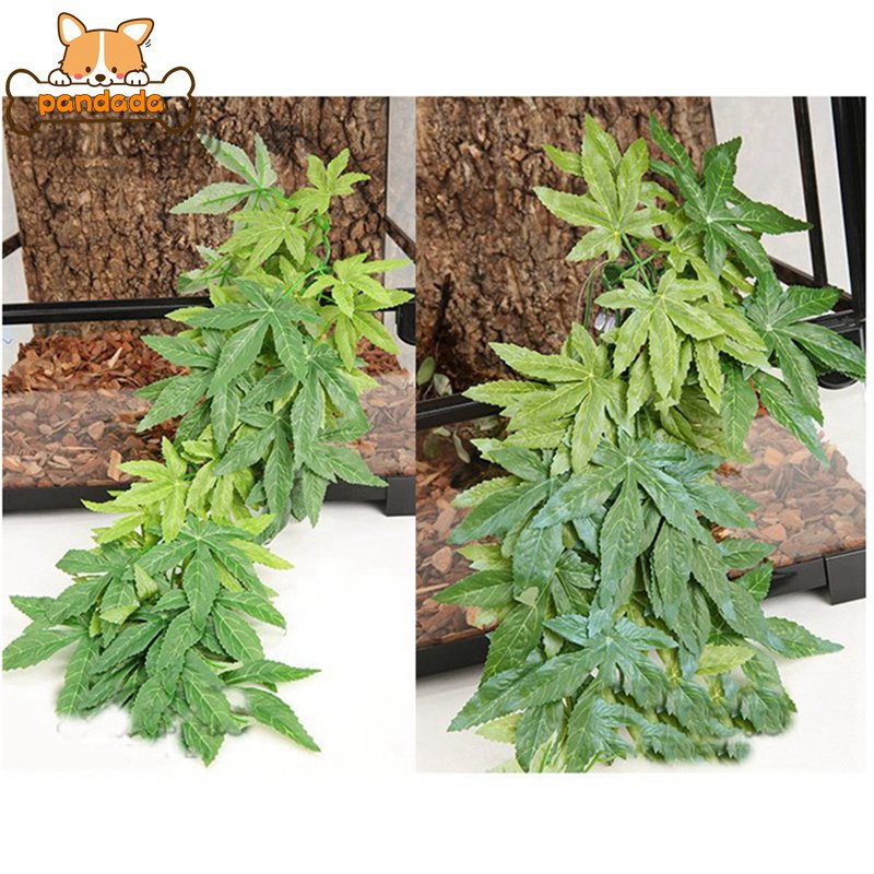 Reptile Plants Hanging Silk Terrarium Plants Fake Reptiles Climbing