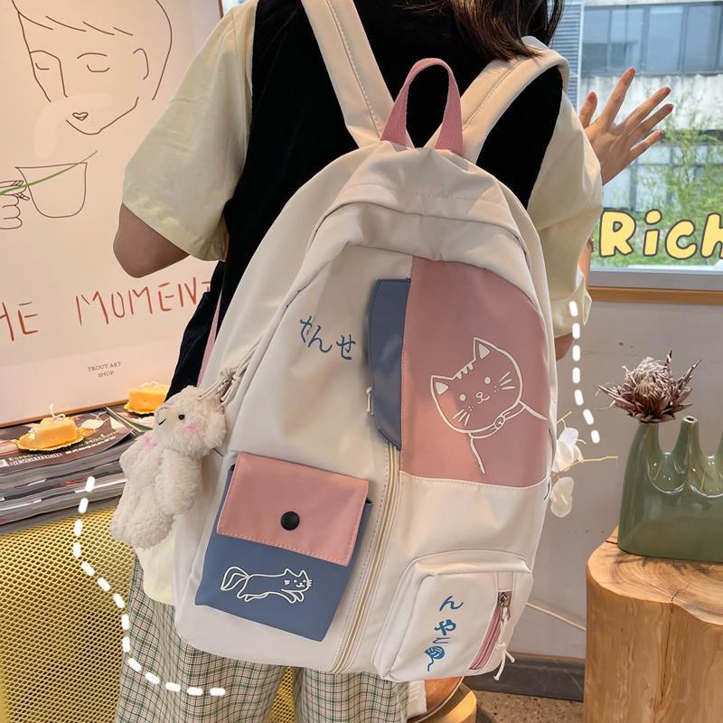 Large-Capacity Backpack Japanese Korean Female Student Schoolbag ...