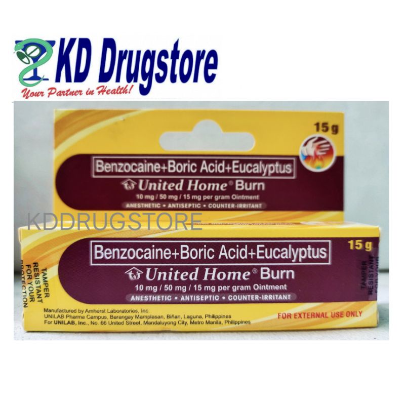 UNITED HOME FOR BURN OINTMENT 15G/ 30G Shopee Philippines