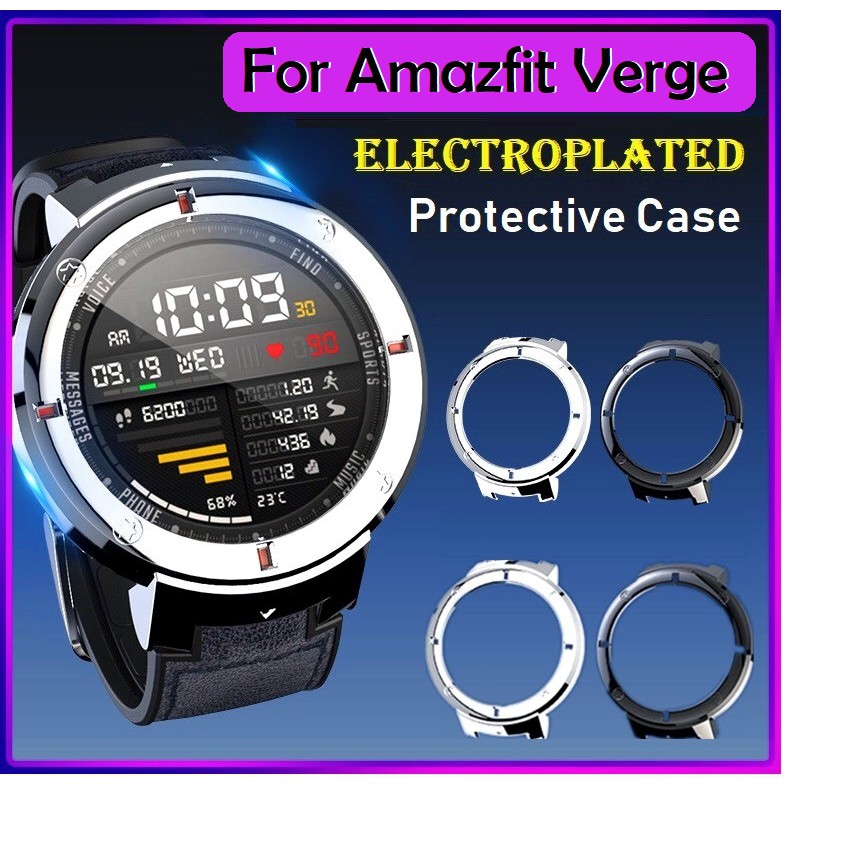 New Luxury Amazfit Verge Case Sikai PC Hard Electroplated Cover Protector For Huami Amazfit Verge Shell Shopee Philippines