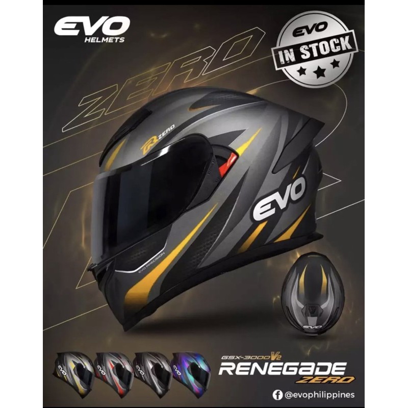 Evo gold hot sale helmet