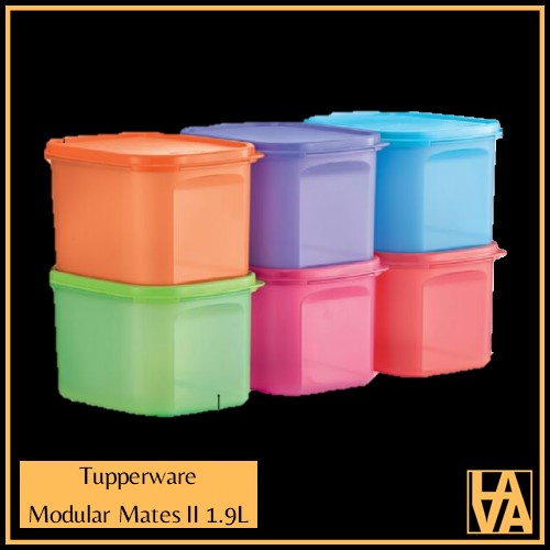 Tupperware Modular Mates Mini Rectangular II 1.9L (1) | Shopee Philippines