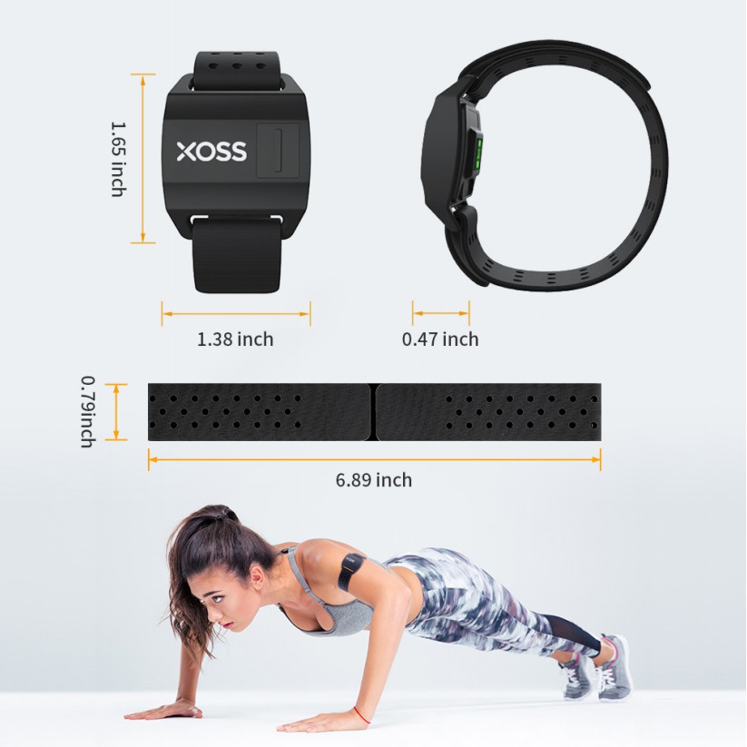 【ReadyStock inPH】XOSS Optical Armband Heart Rate Monitor Bluetooth 4.0