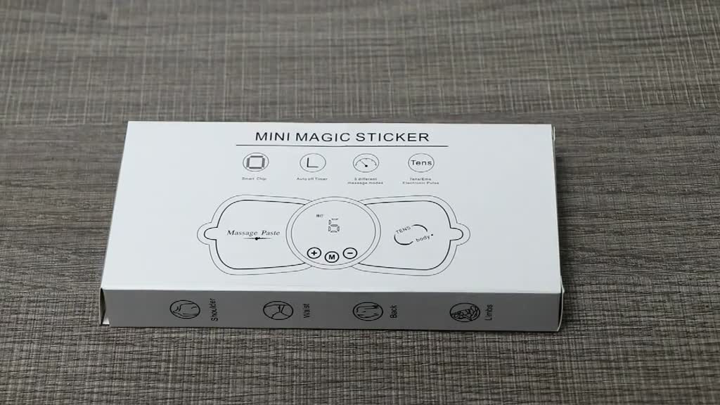 Salorie EMS Cervical Massage Stickers USB Rechargeable Stimulator Neck ...