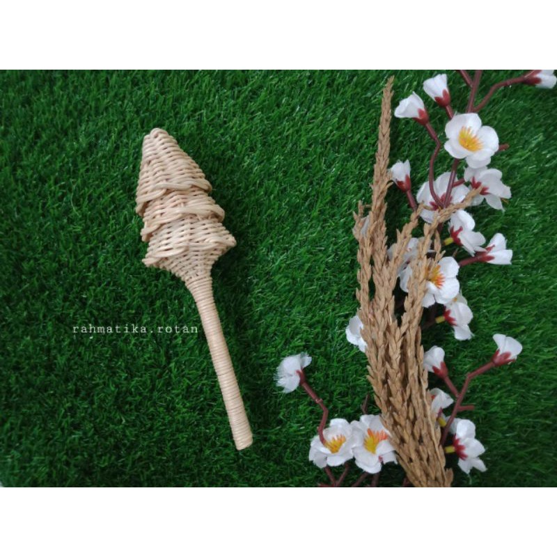 Ice cream rattan icon/rattan rattle ice cream model | Shopee Philippines