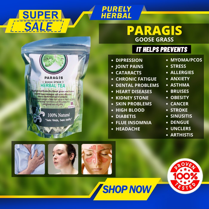 3 Packs Chef Aybs Pure Paragis TeaHighbloodUTIPCOSCYSTKIDNEY