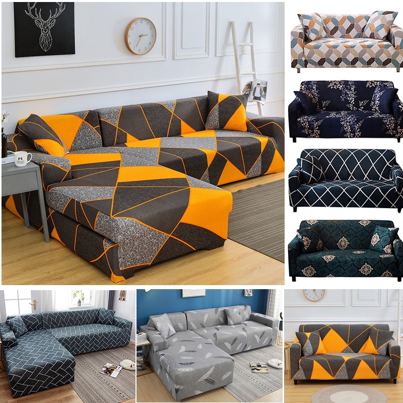 【PH STOCK & COD] 1/2/3/4 Seater L Shape or Regular Shape Sofa Cover ...