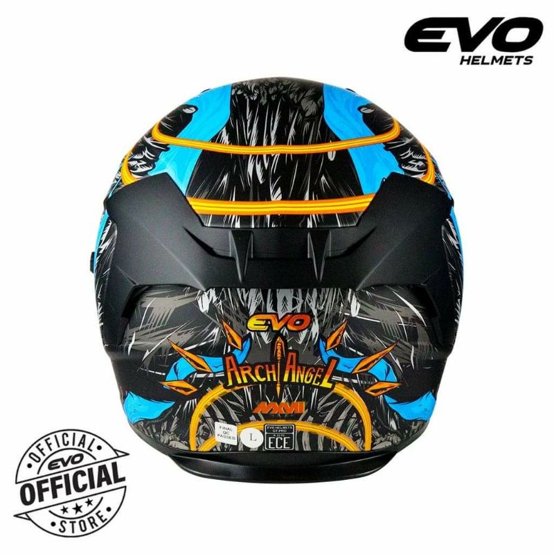 EVO GTPRO Archangel Full Face Dual Visor Helmet (Free Clear lens