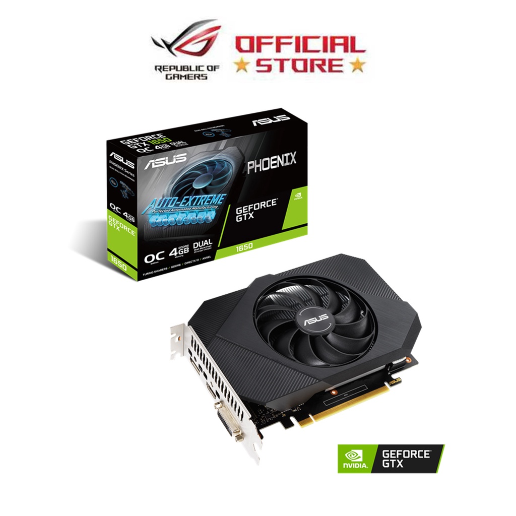 Asus Phoenix GeForce GTX 1650 OC Edition 128BIT 4GB GDDR6 Video Card ...