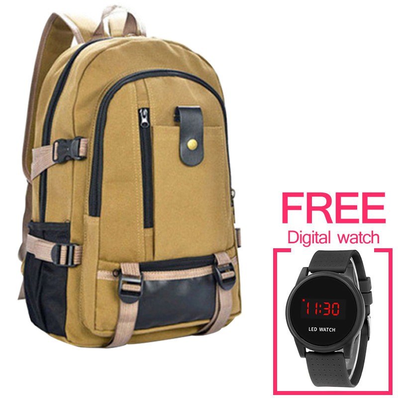 School bag best sale with watch