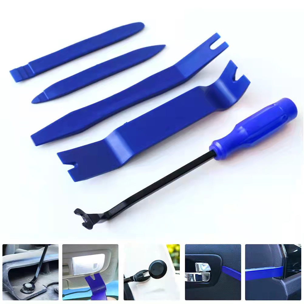 5PCS Car Trim Removal Tool Kit Set Door Panel Fastener Auto Dashboard