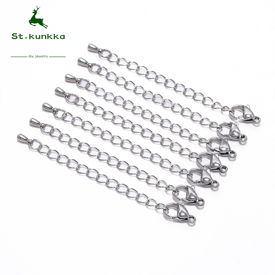 St Kunkka Stainless Steel Extension Diy Necklace Pcs Lot Shopee Philippines