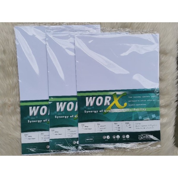 Worx Specialty Paper 200gsm/90gsm White / Pale Cream (10 sheets ...