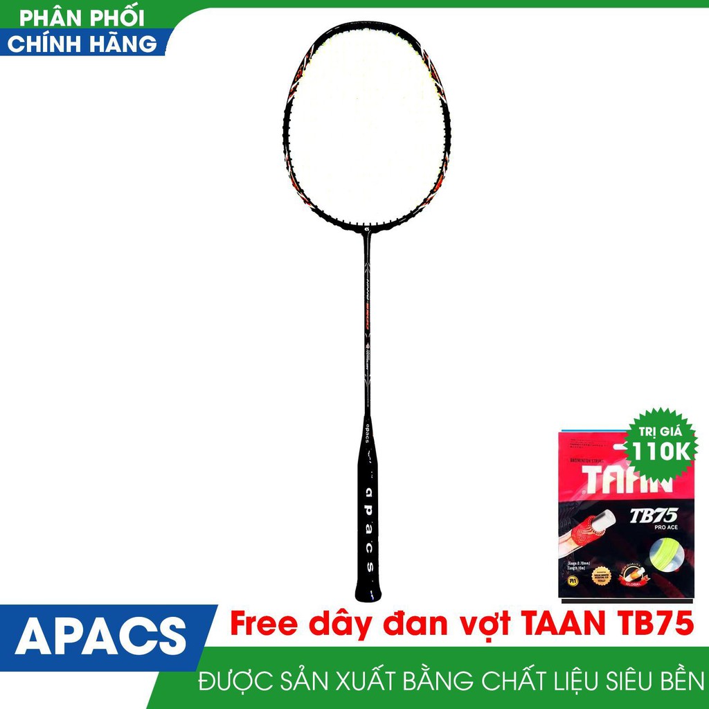 Apacs NANO 9900 badminton racket comes with racket string | Shopee ...