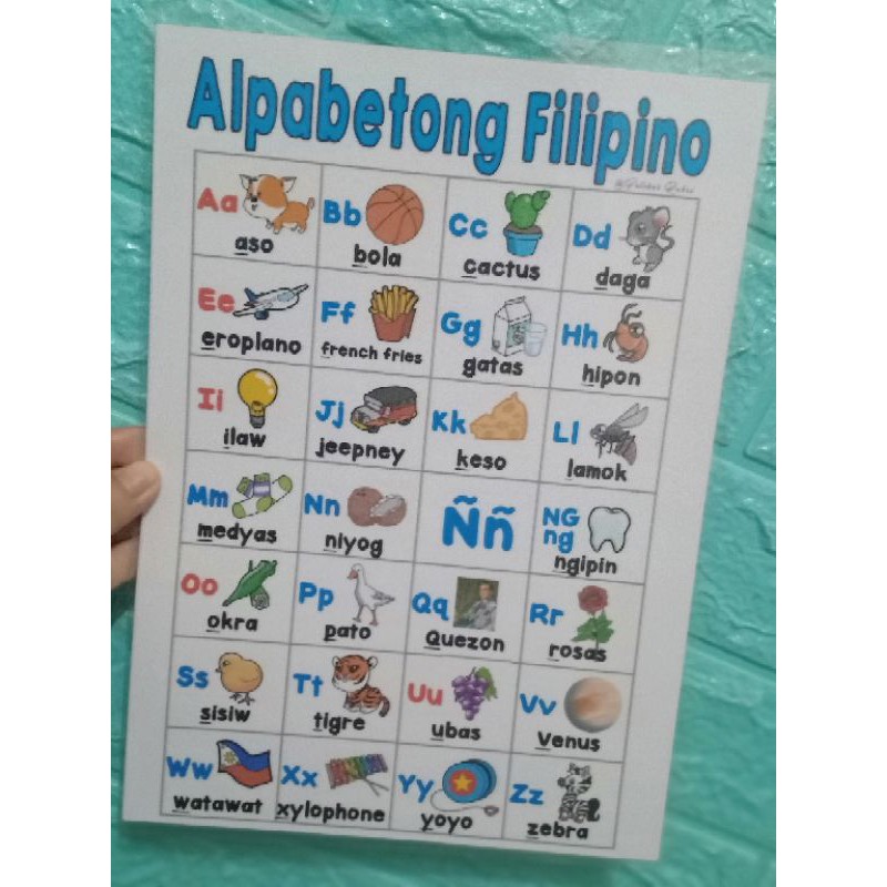 Alpabetong Filipino Chart Shopee Philippines 9878
