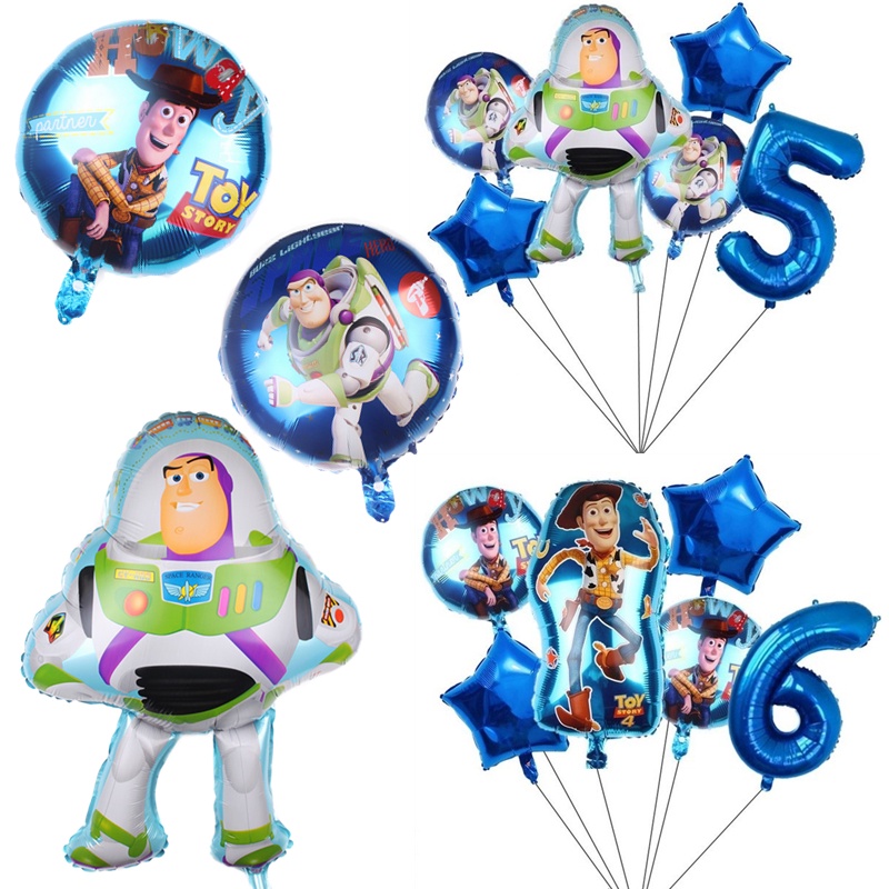 Disney Toy Story Party Supplies Set Birthday Balloon Buzz Lightyear ...