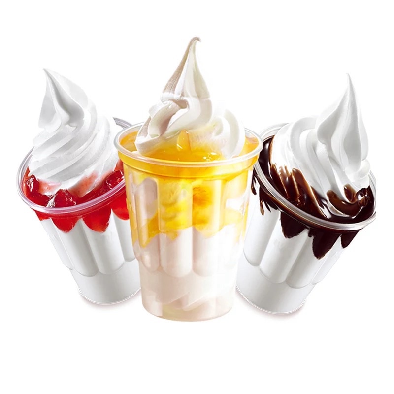 100pcs Sundae Ice Cream Plastic Cup With Lid 250ml Shopee Philippines 5676