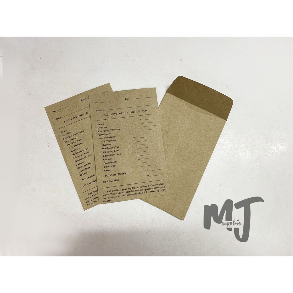 100 PCS. OfficeMAX Coin / Pay Envelope Kraft Shopee Philippines