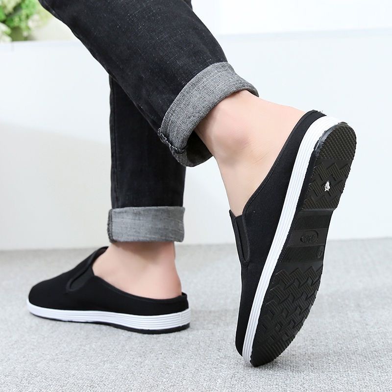 Half hot sale canvas shoes