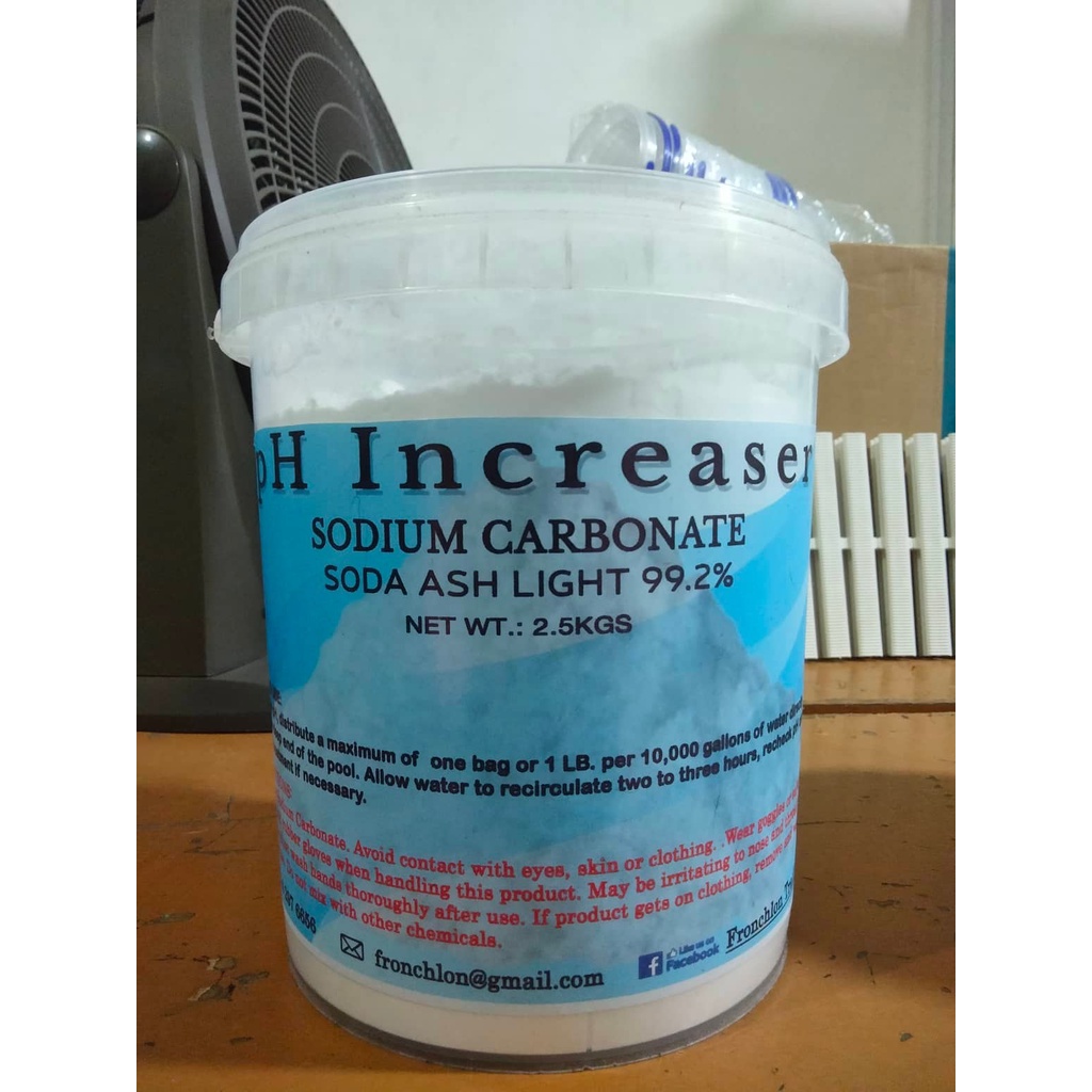 PH Increaser ( Sodium Carbonate ,Soda Ash 99.2 ) (2.5kgs) Shopee