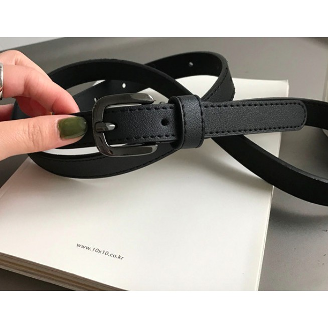 Women's Black Leather Belt | Shopee Philippines